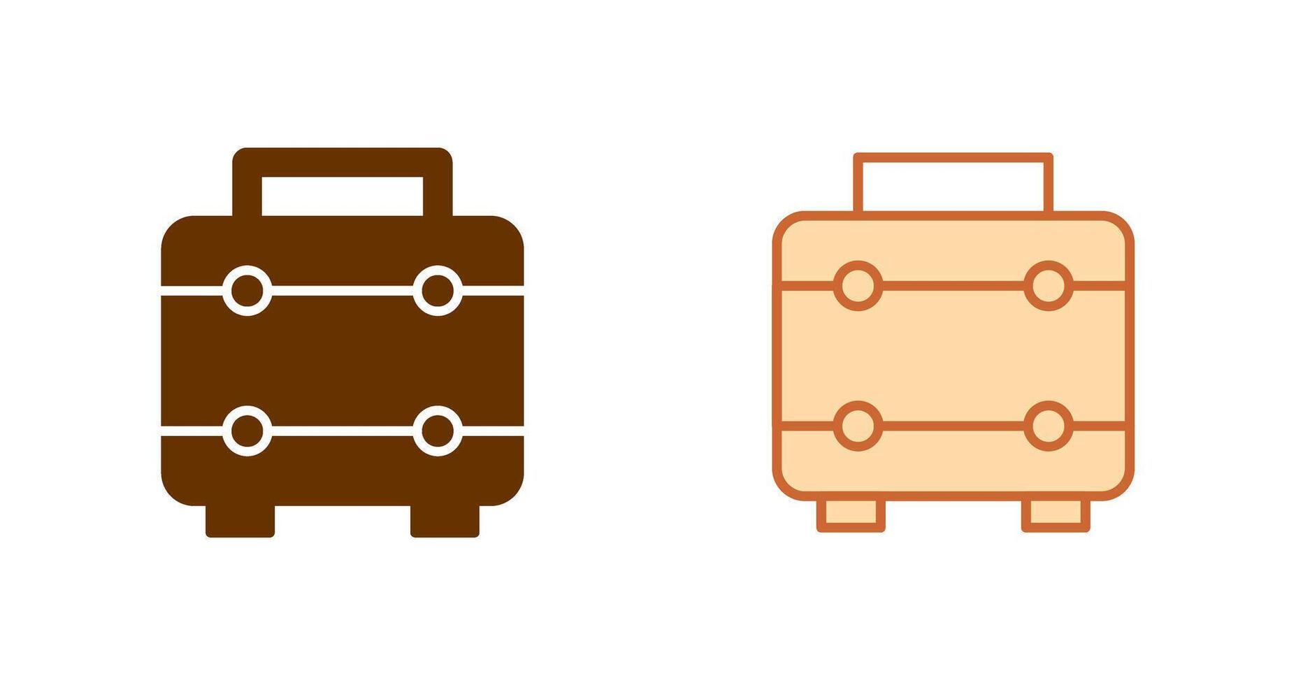 conception d'icône de valise vecteur