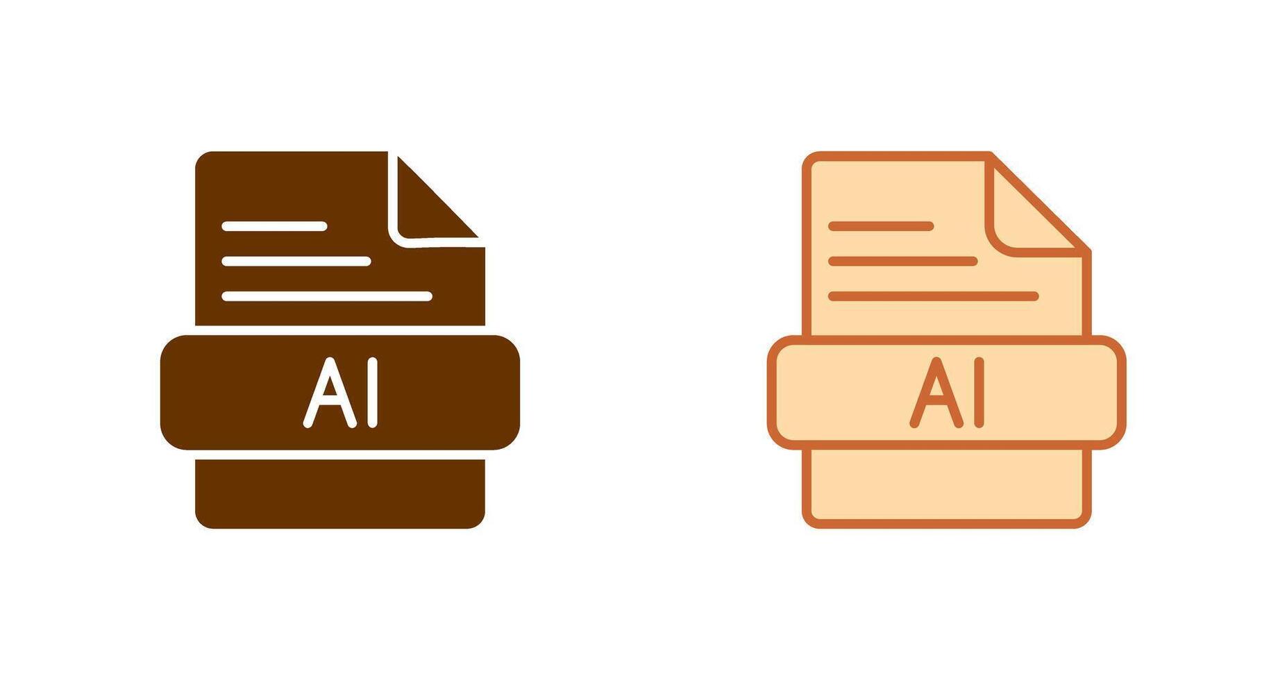 ai icône conception vecteur