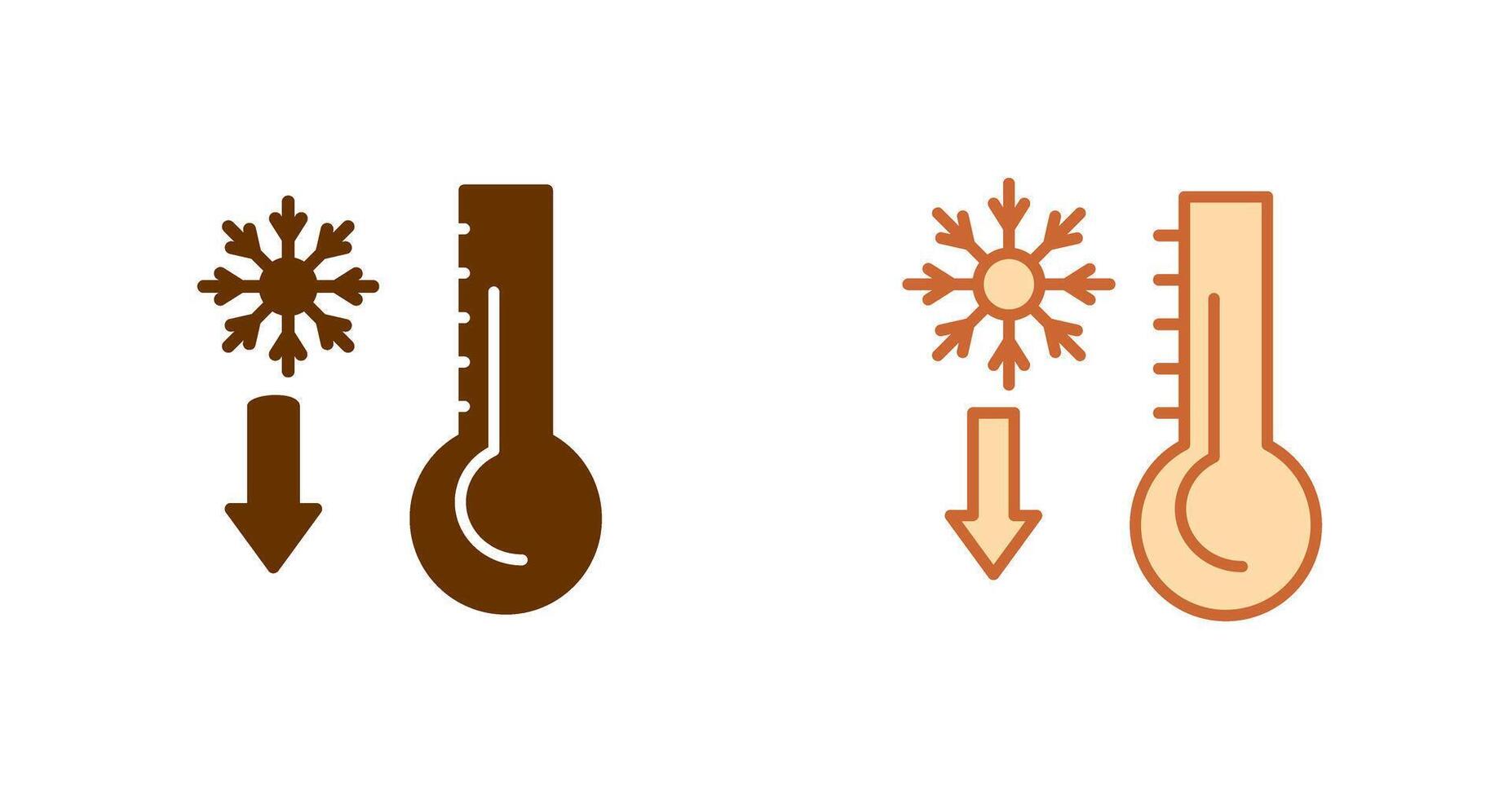 conception d'icône de thermomètre vecteur