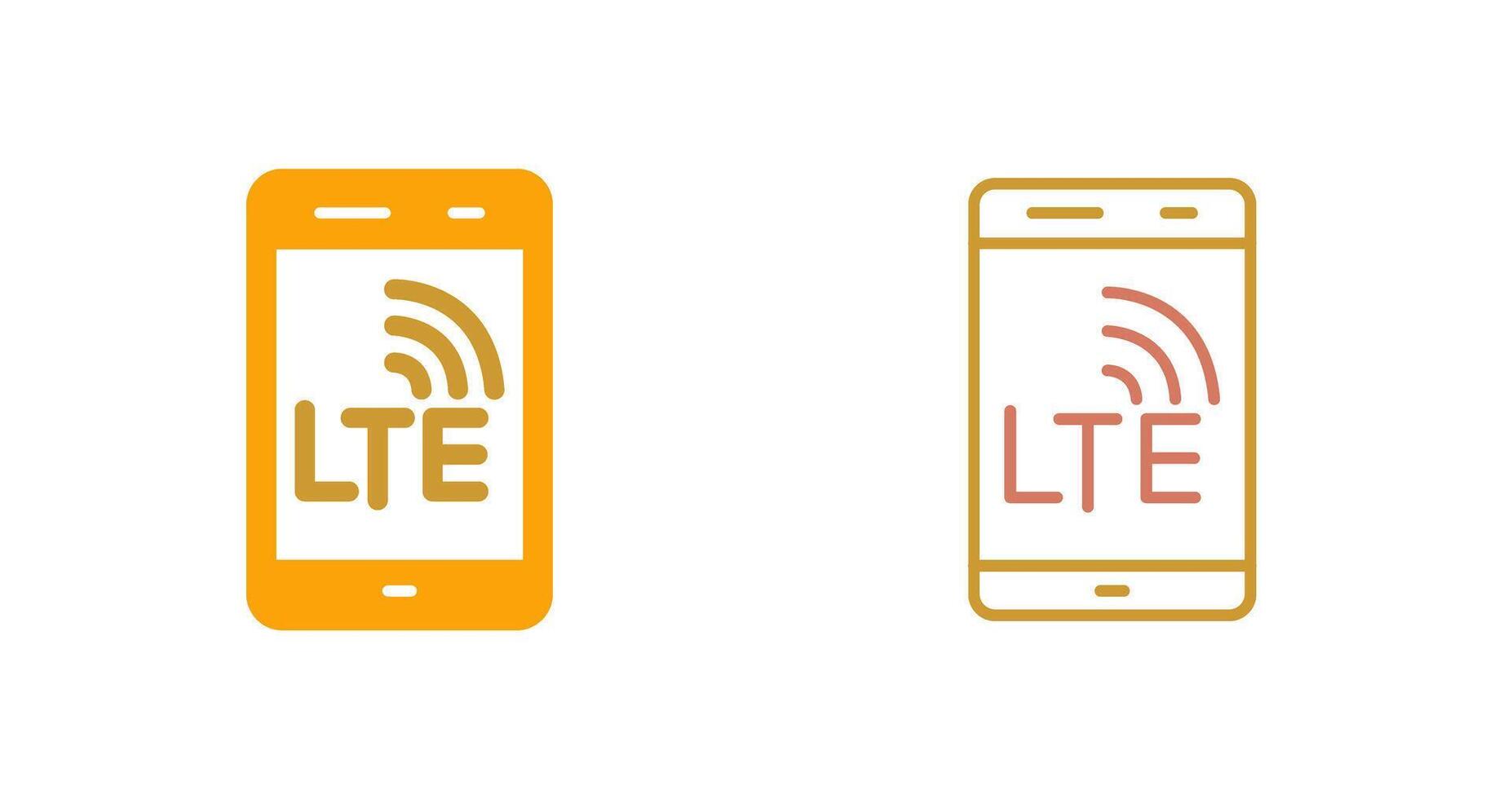 lte icône conception vecteur