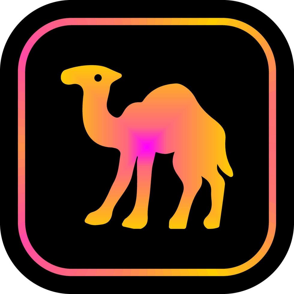 conception d'icône de chameau vecteur