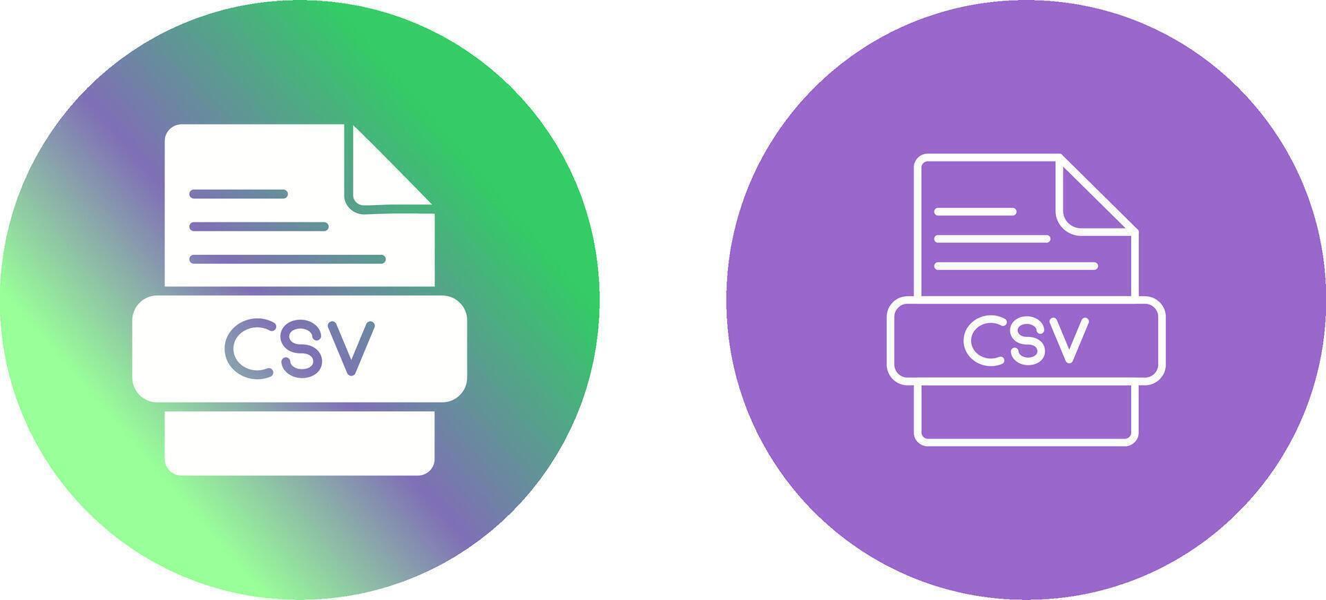 csv icône conception vecteur