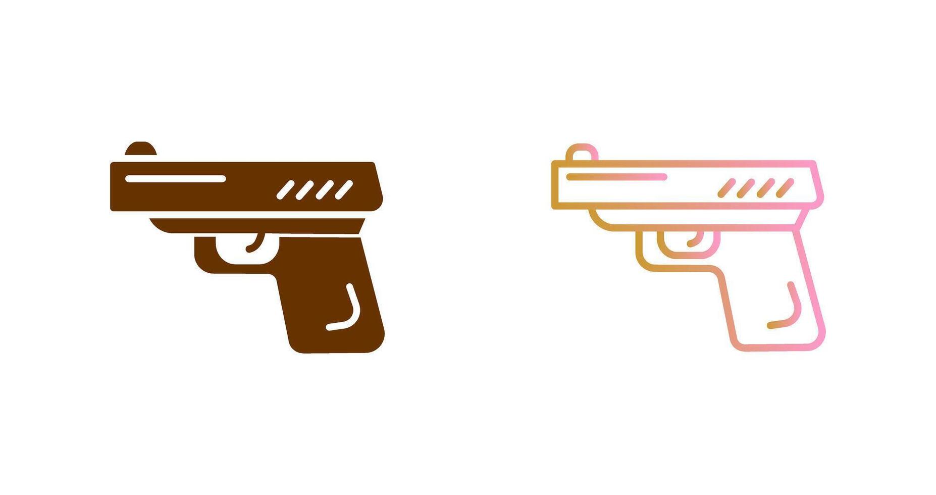 conception d'icône de pistolet vecteur