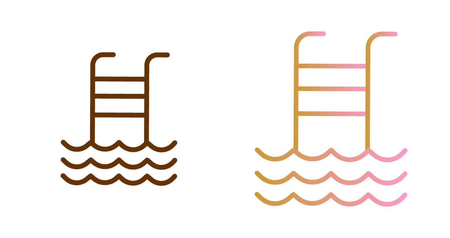 conception d'icône de piscine vecteur