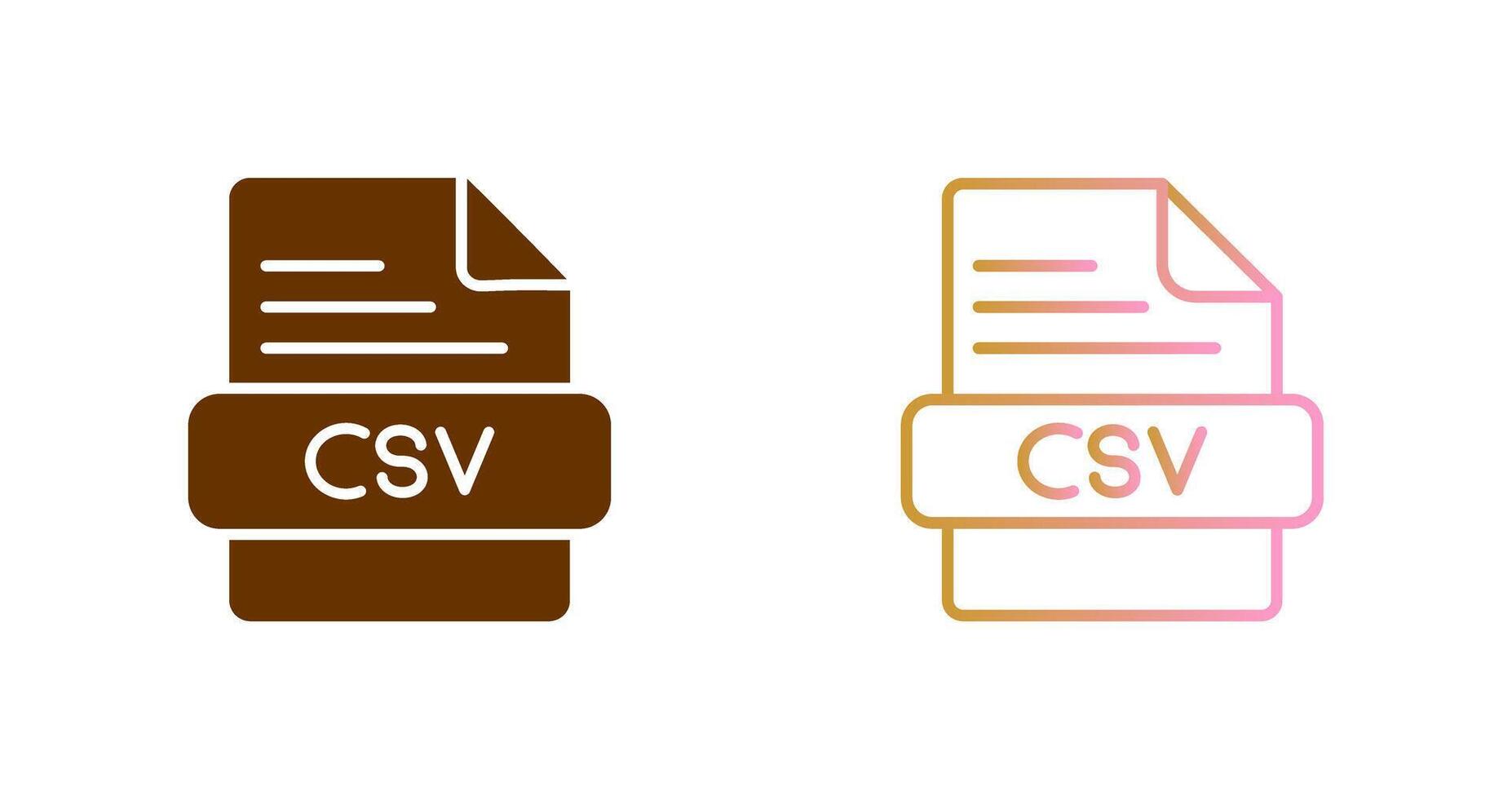 csv icône conception vecteur