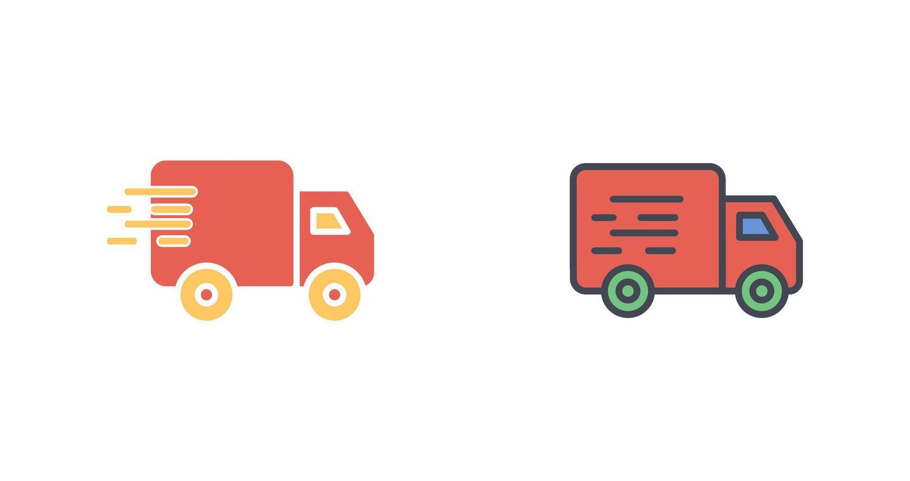 conception d'icône de camion de livraison vecteur
