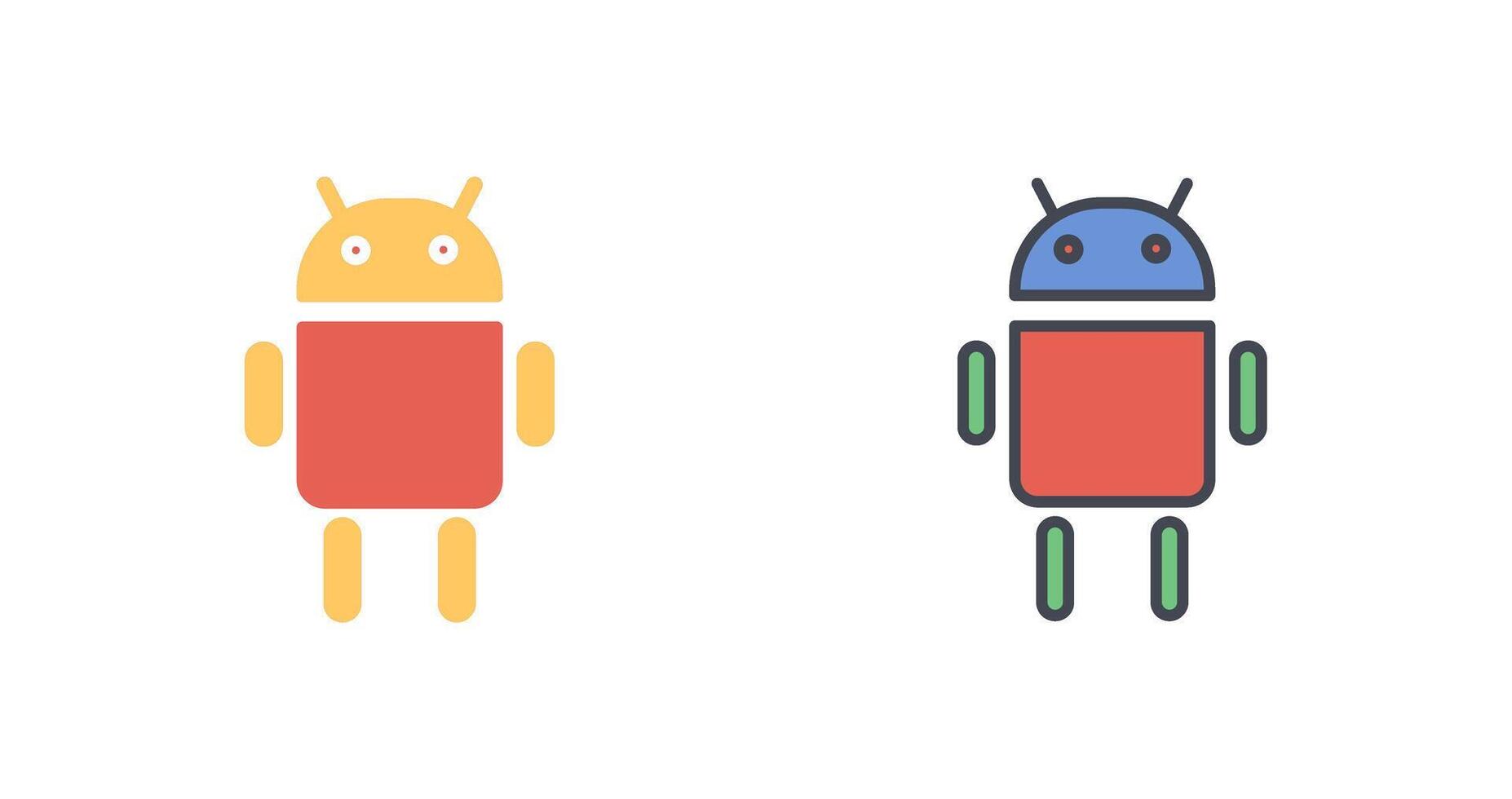 Android icône conception vecteur