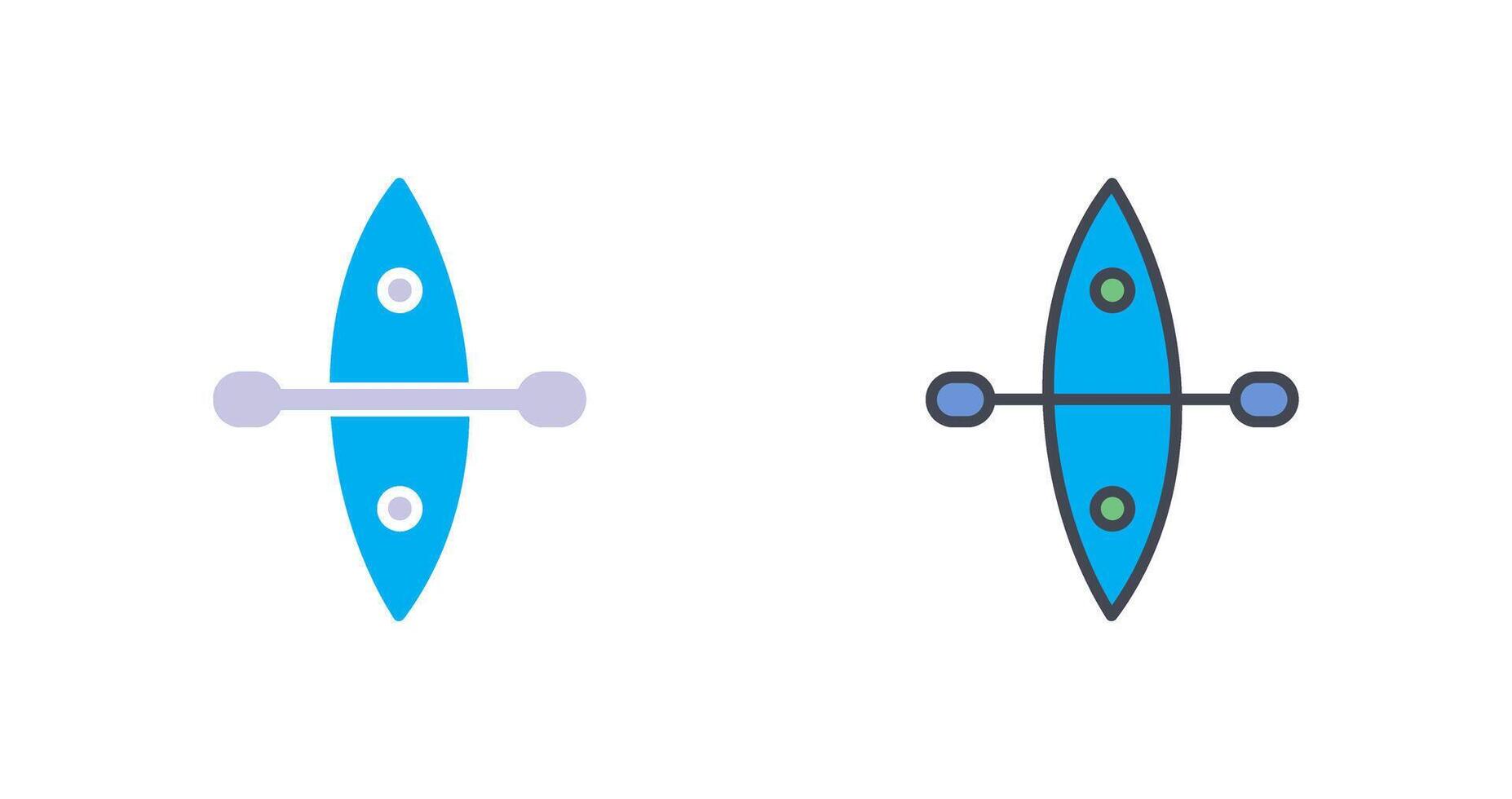 conception d'icône de kayak vecteur