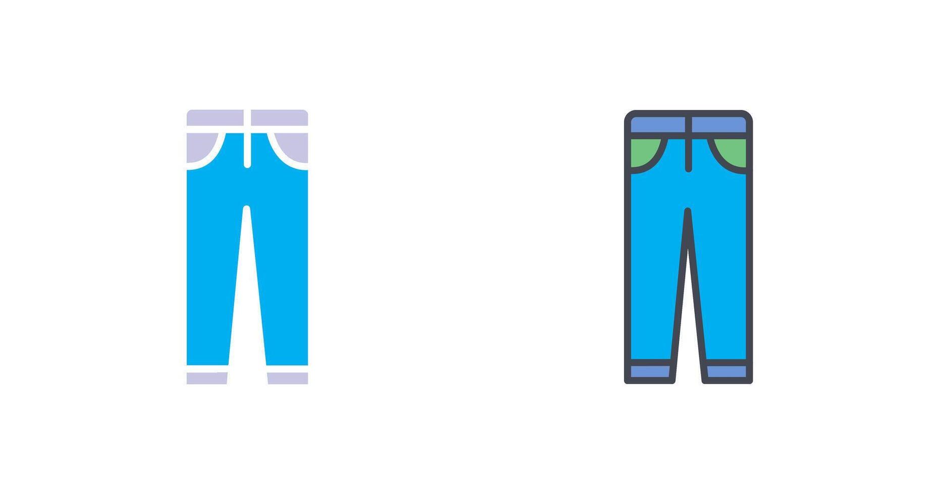 conception d'icône de pantalon vecteur