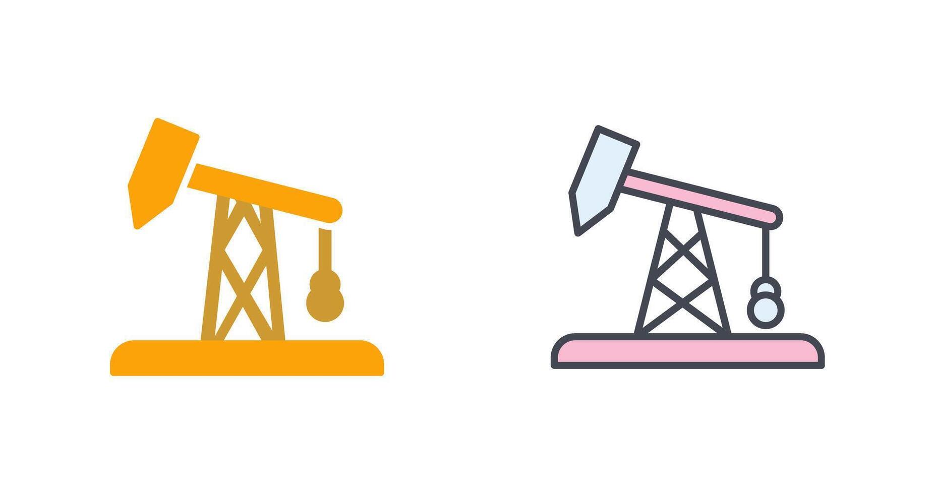 Pumpjack icône conception vecteur