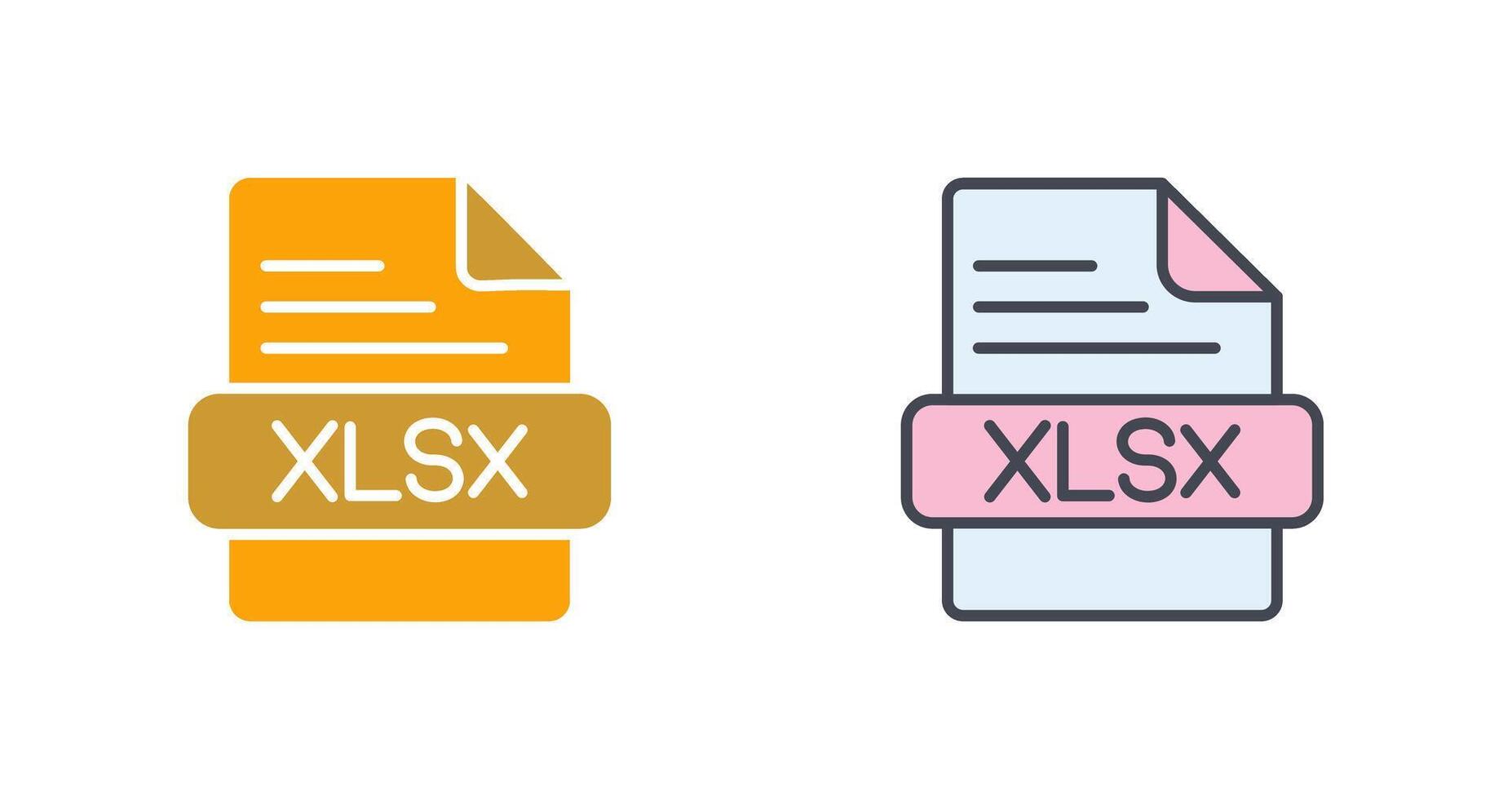 xlsx icône conception vecteur