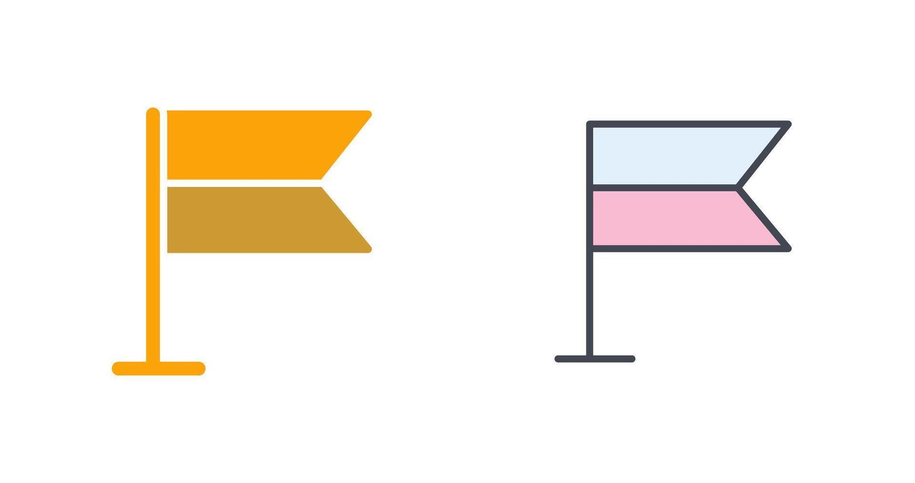 conception d'icône de drapeau vecteur