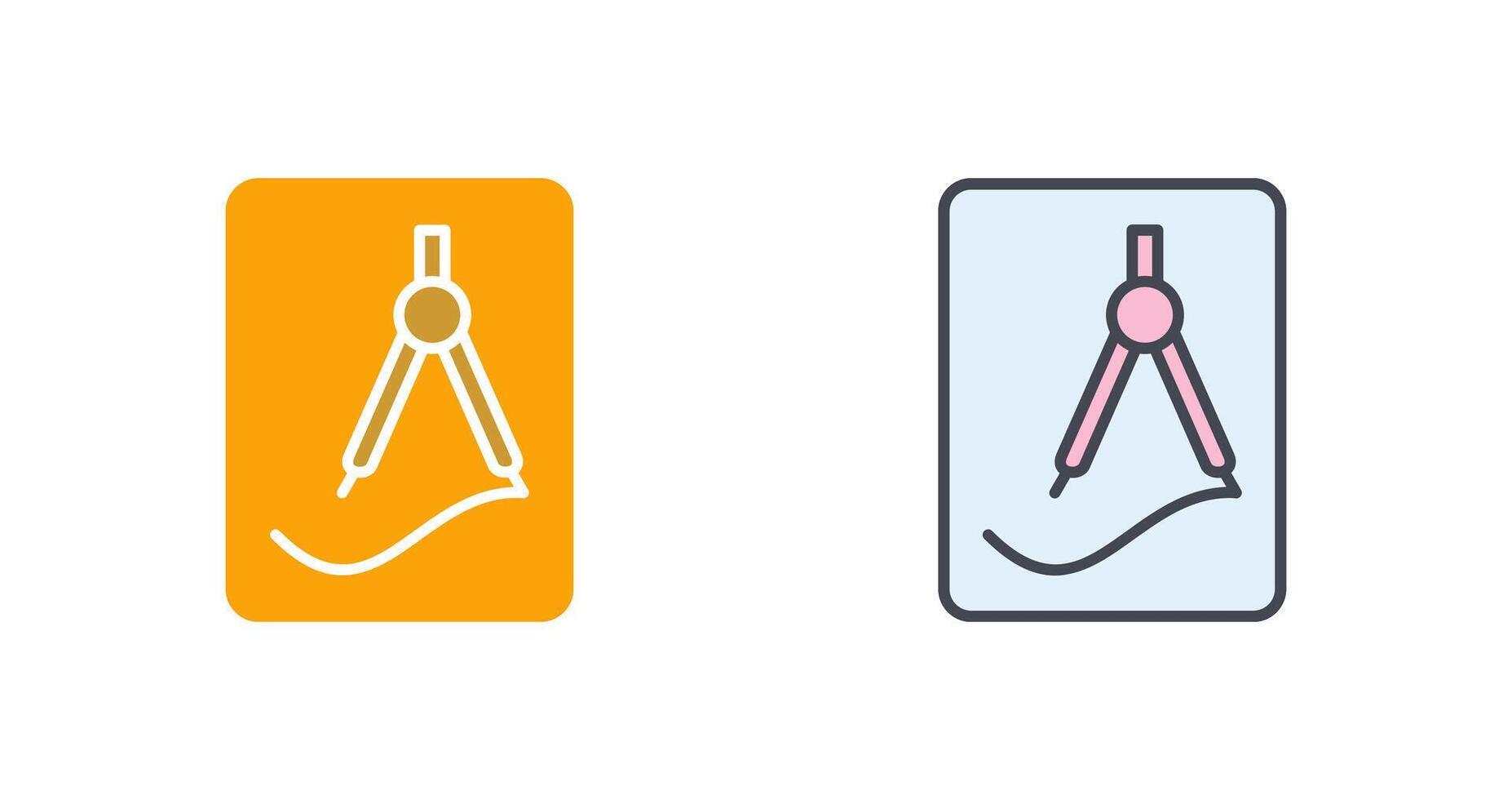 étude outils icône conception vecteur