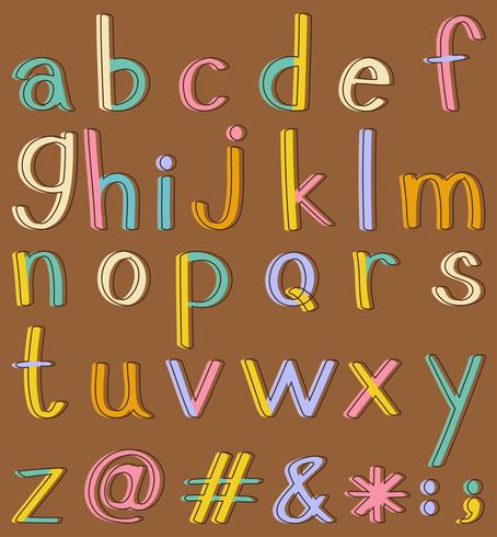 alphabets vecteur