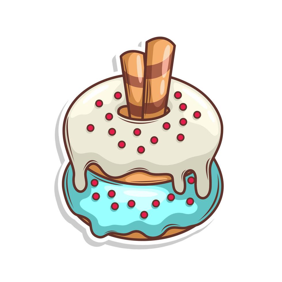 délicieux Donut illustration vecteur