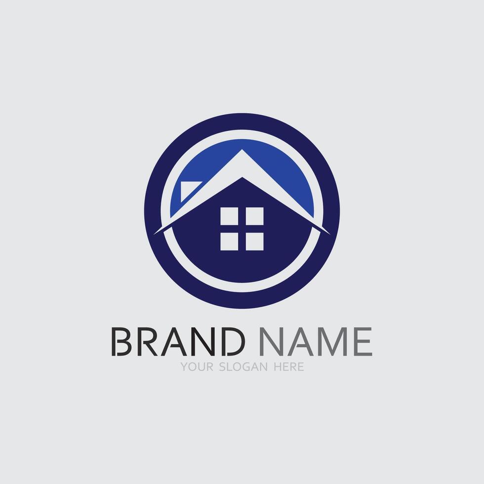 Accueil et maison logo conception illustration vecteur