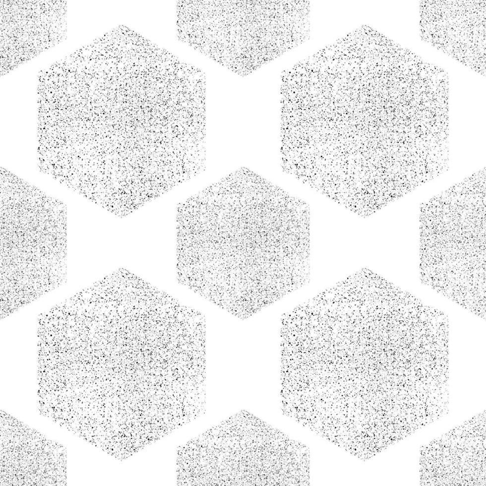 hexagone modèle. sans couture Contexte avec bruit effet. abstrait nid d'abeille Contexte avec granuleux texture. emballage, imprimer, papier, textile conception. illustration vecteur