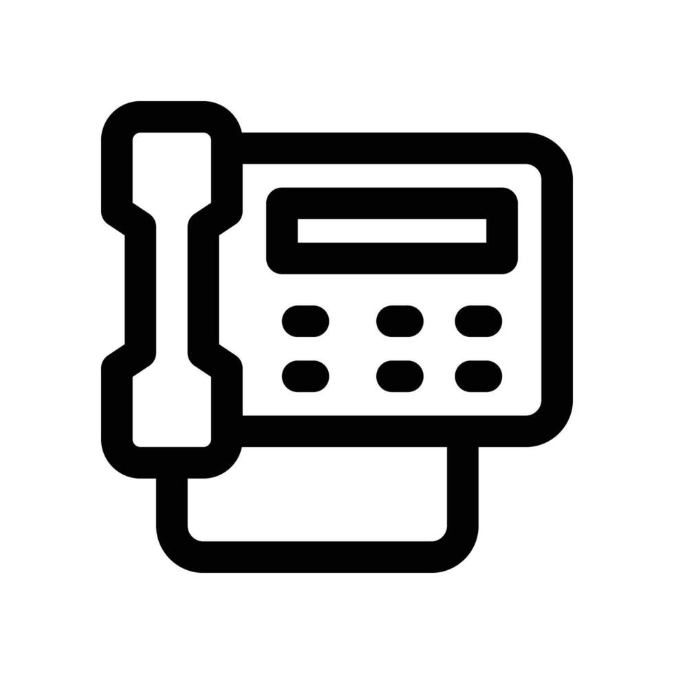Téléphone icône. ligne icône pour votre site Internet, mobile, présentation, et logo conception. vecteur