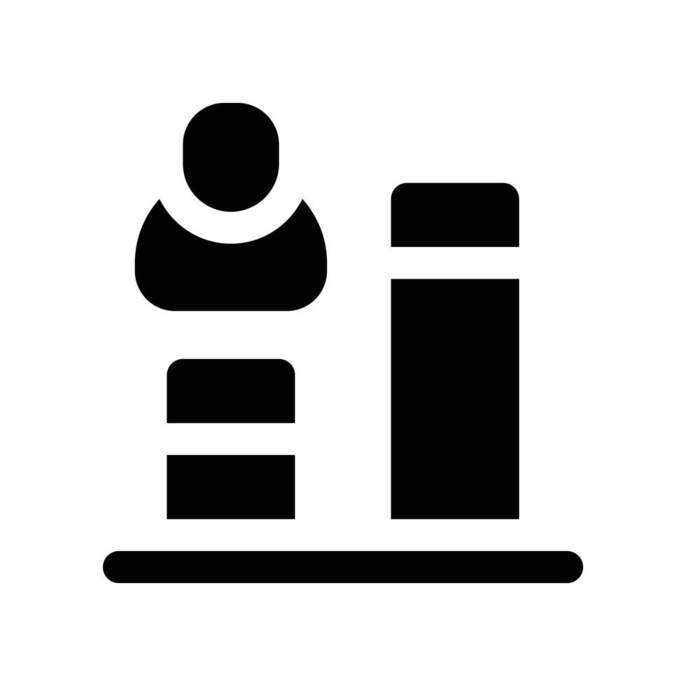 emploi promotion icône. glyphe icône pour votre site Internet, mobile, présentation, et logo conception. vecteur
