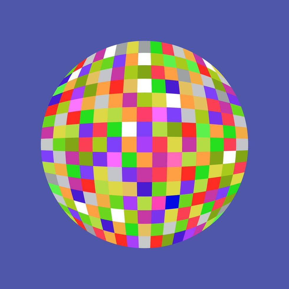 abstrait Balle de multicolore carrés vecteur