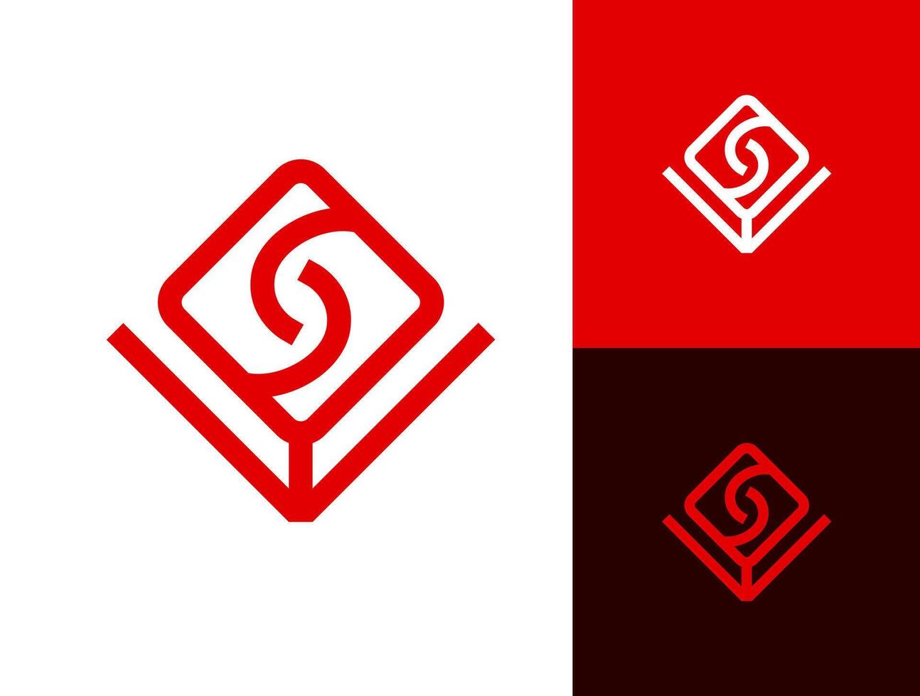 lettre s logo modèle dans le forme de une Rose de modifiable rouge lignes vecteur