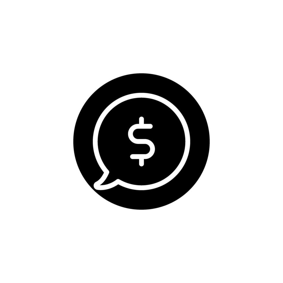 argent icône. la finance illustration signe. bancaire symbole. vecteur