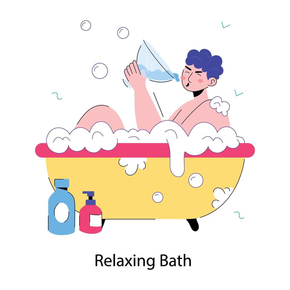 bain relaxant tendance vecteur