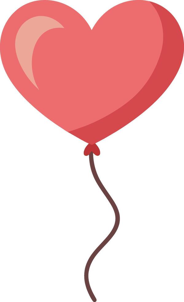 cœur ballon célébrer la Saint-Valentin journée vecteur