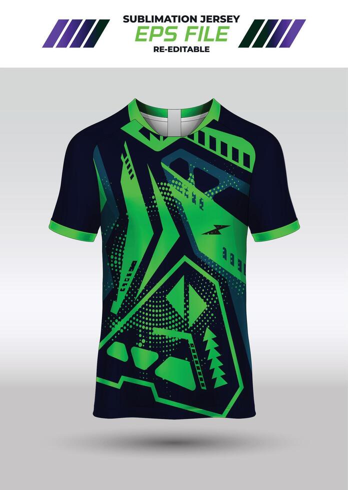 sport Jersey conception, en tissu textile pour sublimation vecteur