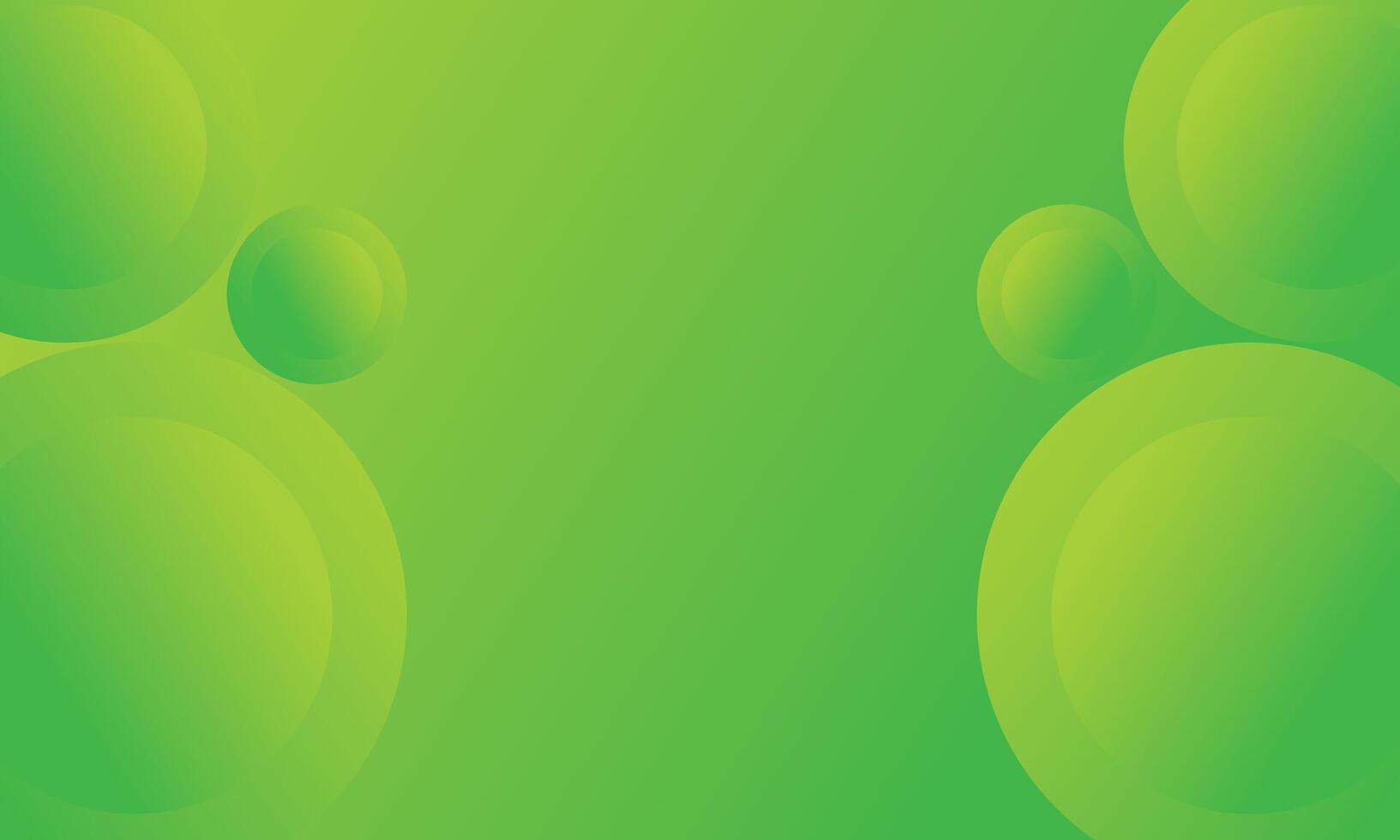 moderne vert abstrait Contexte avec cercles formes composition vecteur