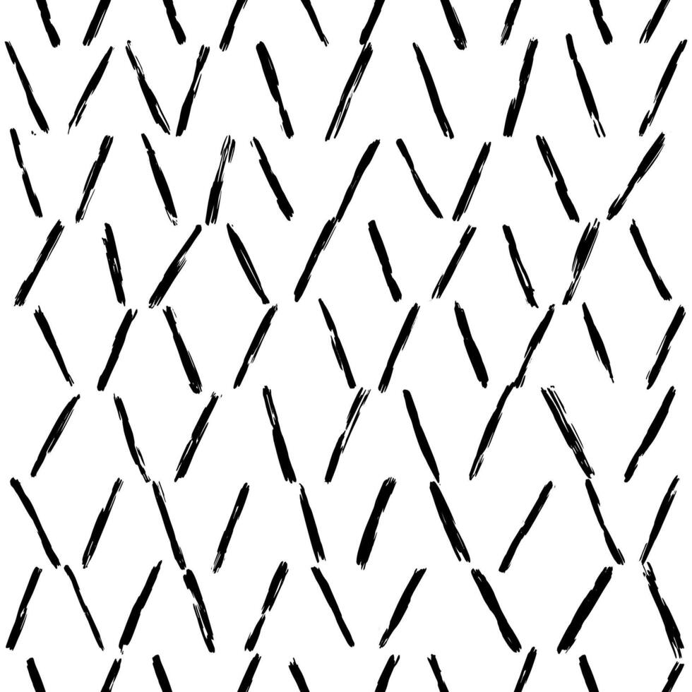 esthétique contemporain imprimable sans couture modèle avec abstrait doubler, point, forme brosse accident vasculaire cérébral dans noir et blanc couleurs. boho Contexte dans minimaliste style illustration pour fond d'écran en tissu vecteur