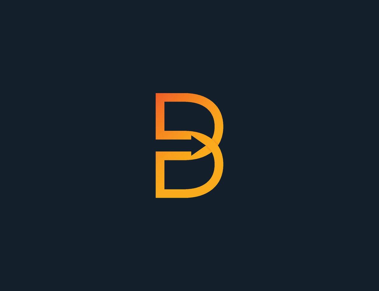 initiale lettre b La Flèche logo concept signe symbole icône conception élément. financier, consultant, logistique logotype. illustration logo modèle vecteur