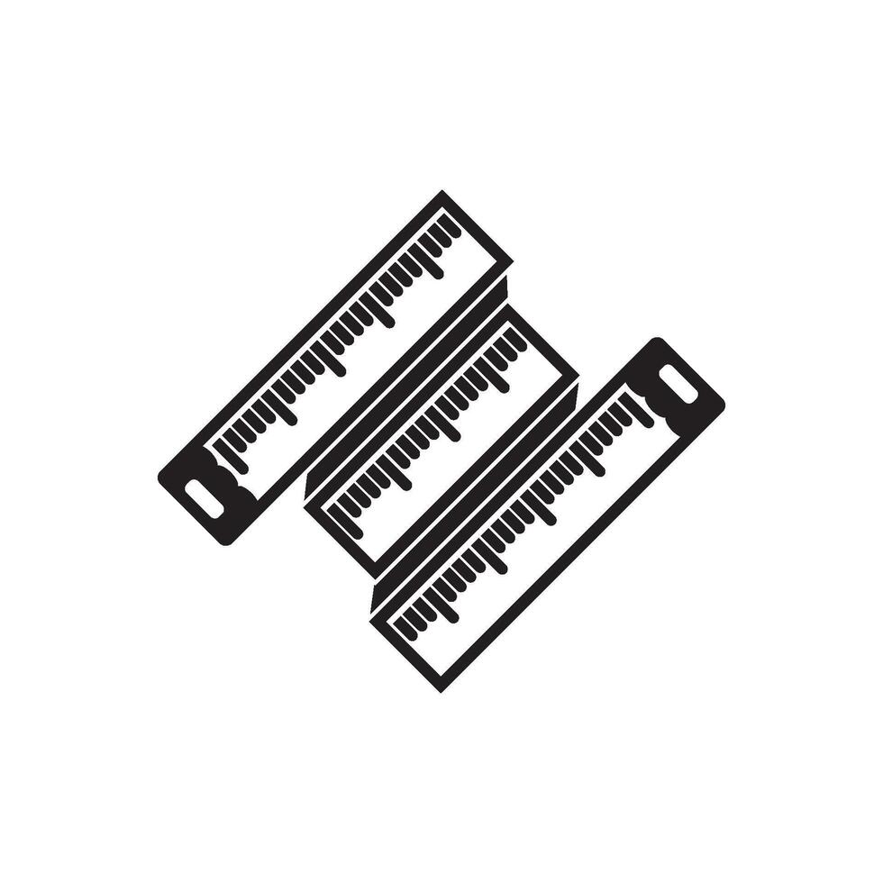 mesure ruban logo icône conception illustration conception modèle vecteur