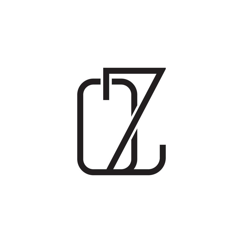 zo, onces, z et o abstrait initiale monogramme lettre alphabet logo conception vecteur