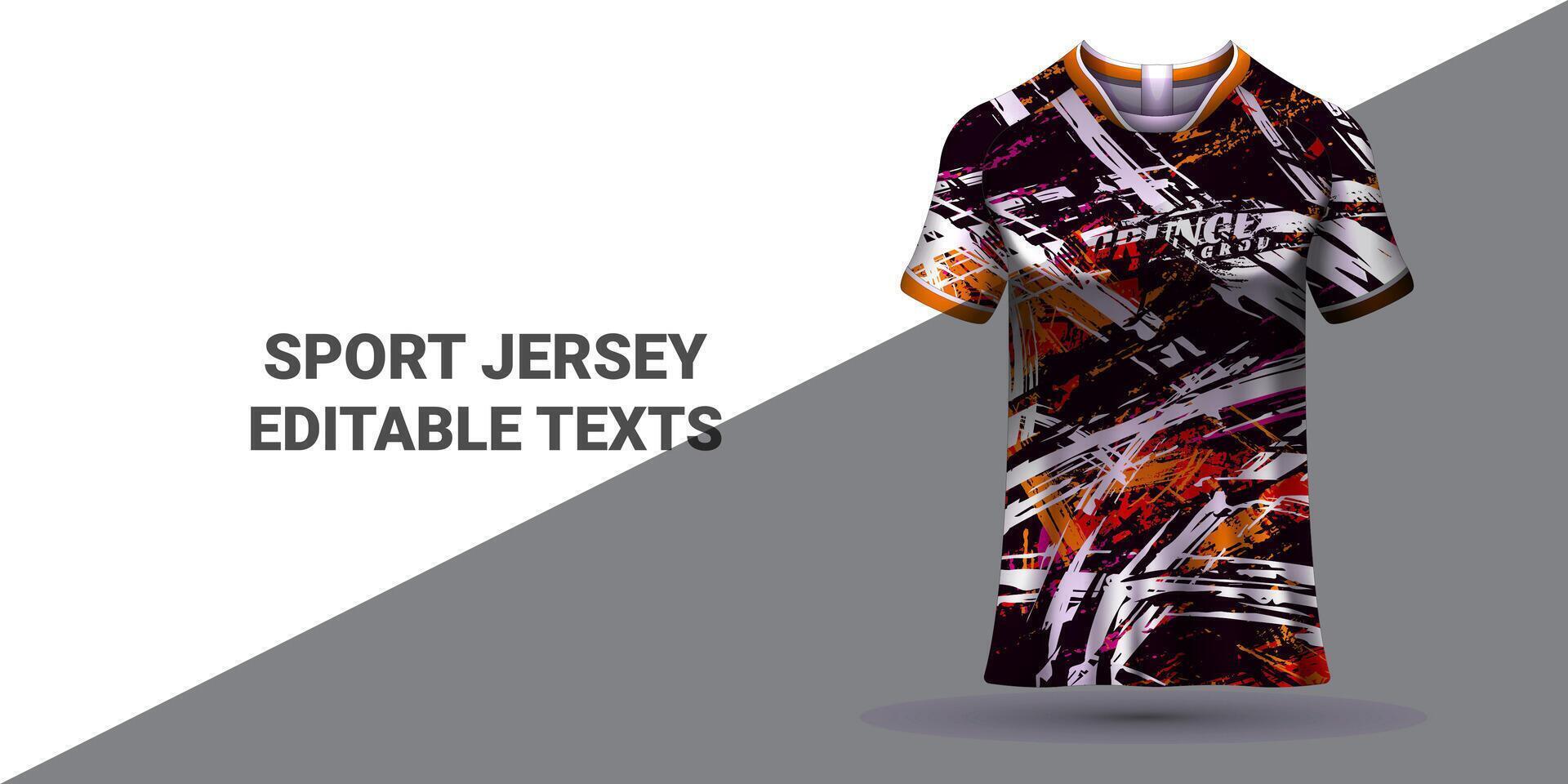 des sports Jersey modèle des sports T-shirt conception des sports Jersey conception uniforme concept vecteur