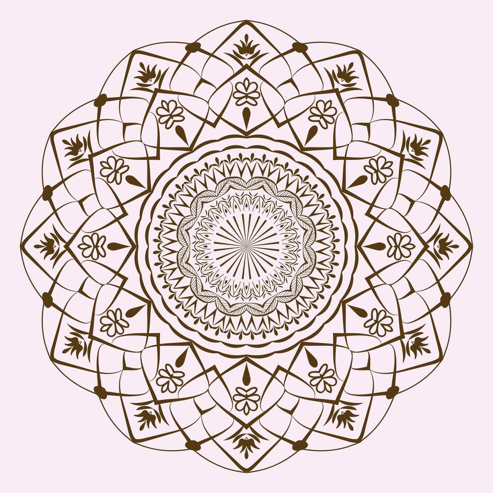 gratuit graphique art floral mandala conception vecteur