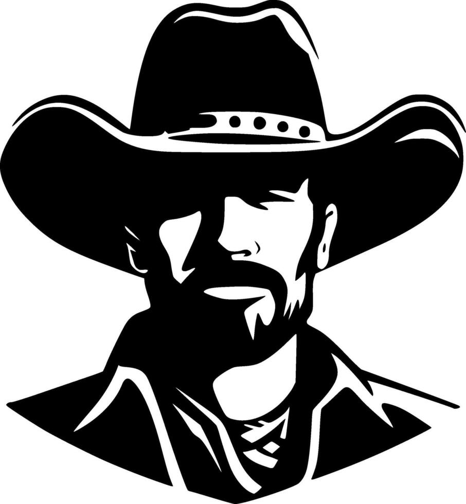 cow-boy - haute qualité logo - illustration idéal pour T-shirt graphique vecteur