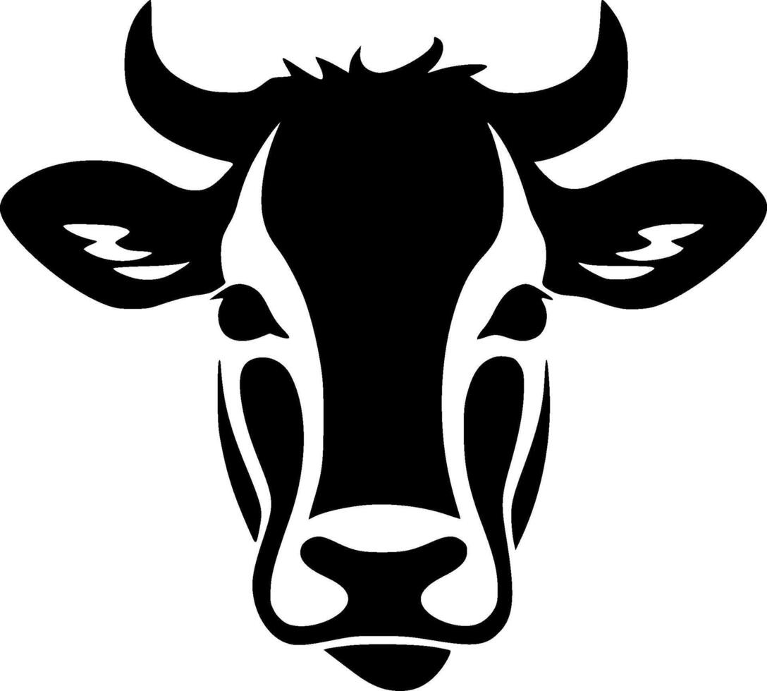 vache - minimaliste et plat logo - illustration vecteur