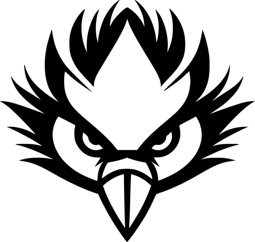 perroquet - minimaliste et plat logo - illustration vecteur
