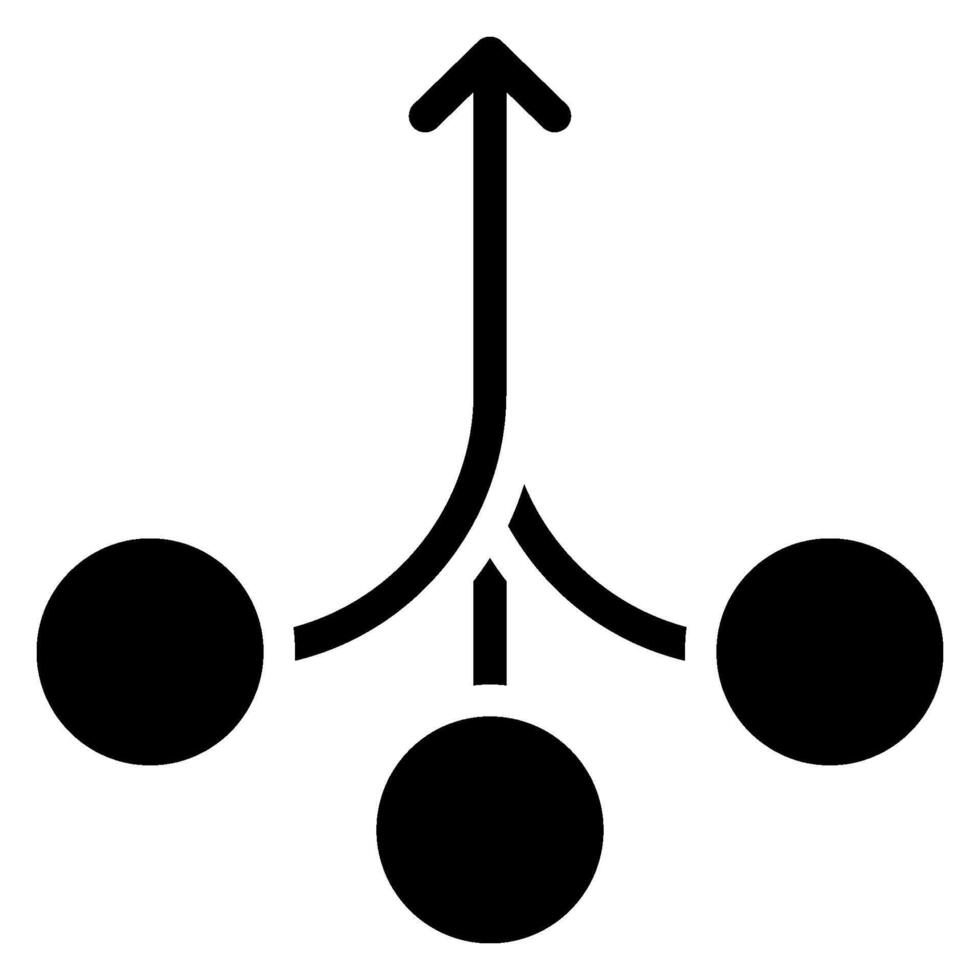icône de glyphe de flèche vecteur