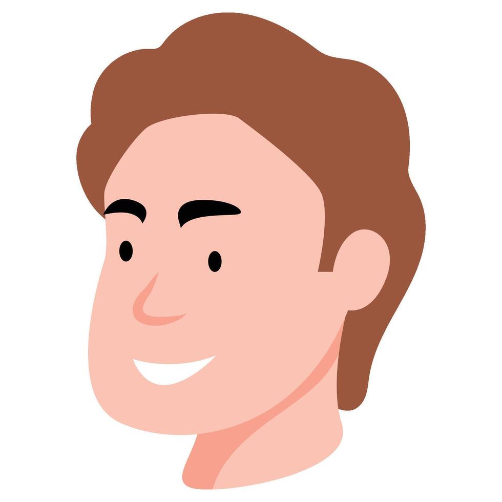 avatar visage pour Masculin expression vecteur