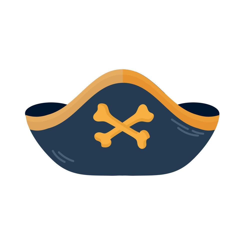 pirate chapeau bouteille icône clipart avatar logotype isolé vecteur