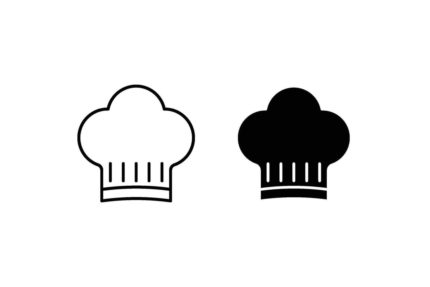 toque icône, symbolisant culinaire excellence, savoir-faire, et professionnalisme dans cuisine vecteur