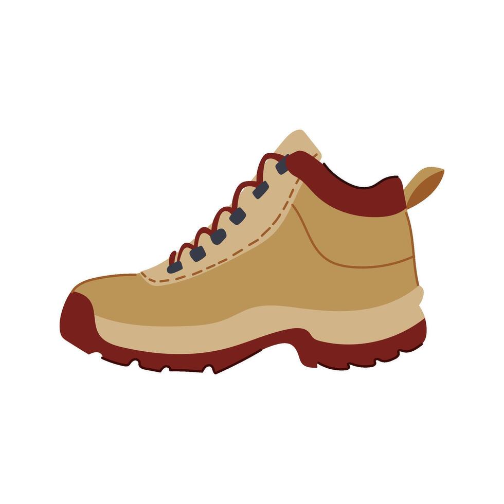 poids léger randonnée bottes Masculin dessin animé illustration vecteur