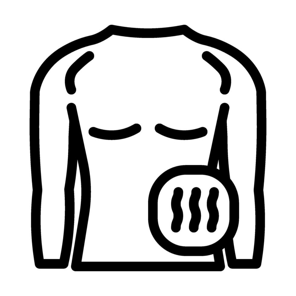 compression Vêtements ligne icône illustration vecteur