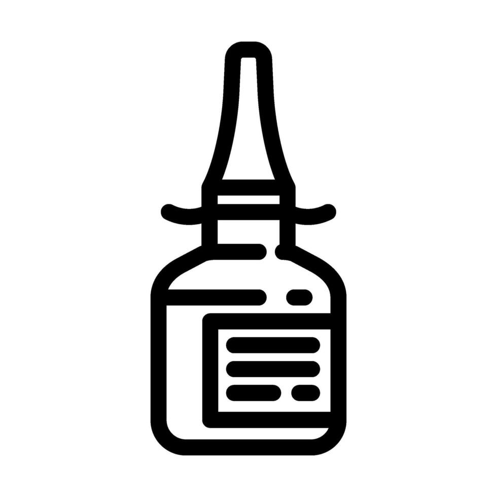 antihistaminiques médicaments pharmacie ligne icône illustration vecteur