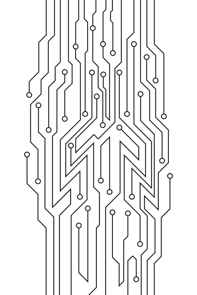 abstrait futuriste circuit planche La technologie Contexte. circuit planche avec divers La technologie éléments. vecteur