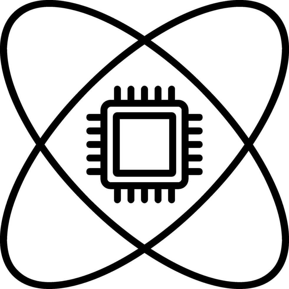 icône de ligne scientifique vecteur