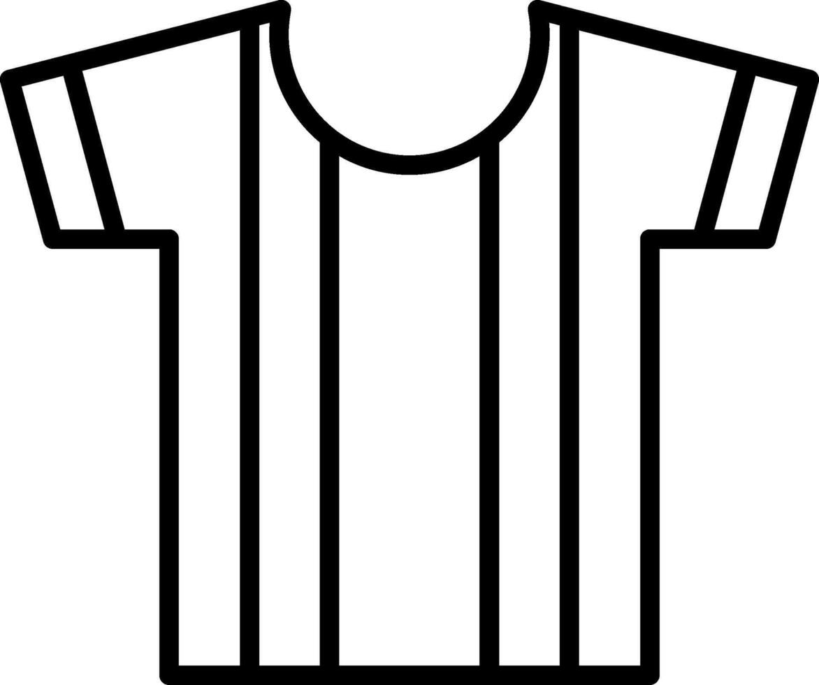 icône de ligne de chemise vecteur