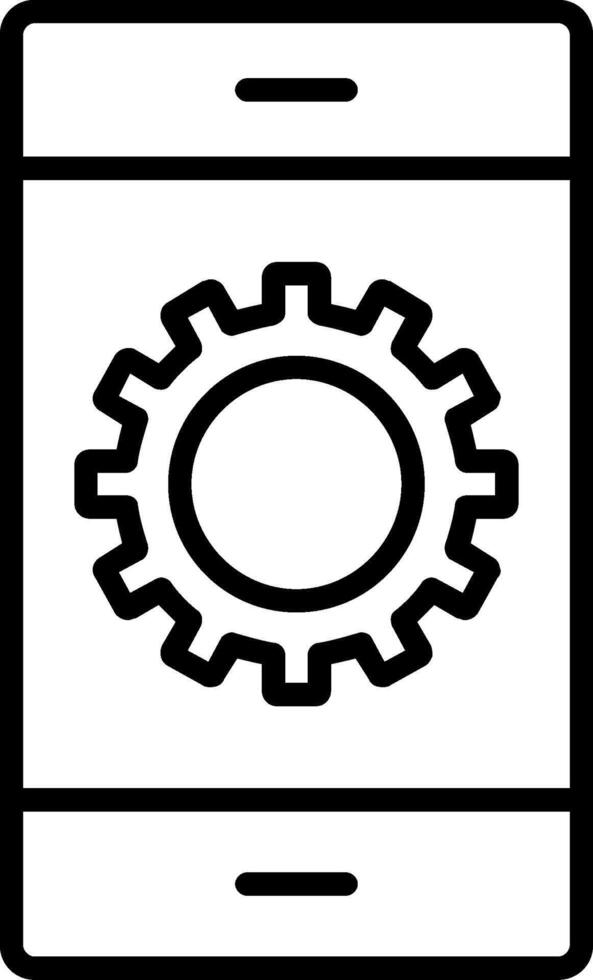 icône de la ligne de développement vecteur